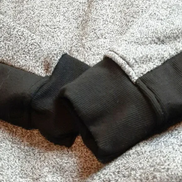 MACHINE 71 Mens Black /Gray Fleece Jacket S - Picture 6 of 7